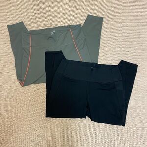 ✰ 2 pairs of black and gray gapfit leggings ✰